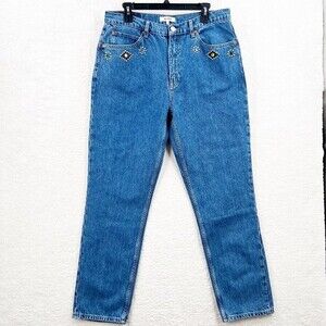 RE/DONE JEWELED STONED INDIGO JEANS Originals 70s Straight Size 31 NWT
